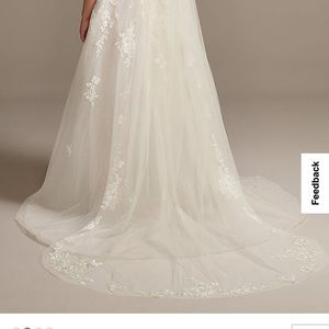 Ivory cathedral length veil